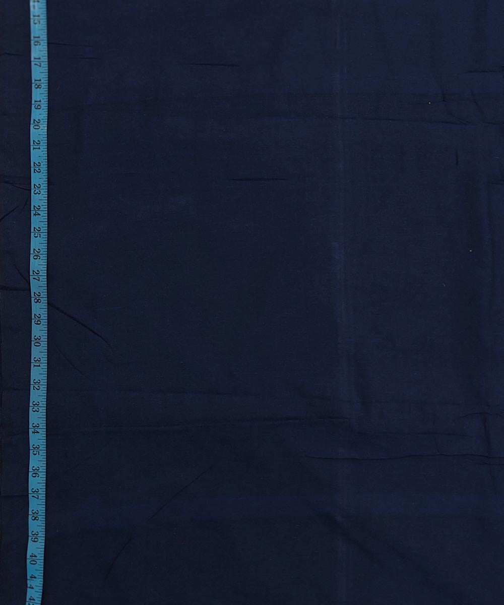 Navy blue handloom cotton sambalpuri fabric