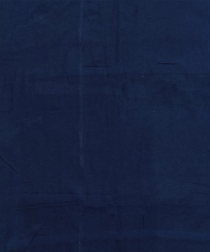 Navy blue handloom cotton sambalpuri fabric