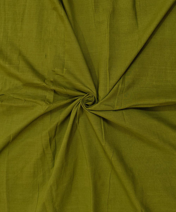 Olive green handloom cotton sambalpuri fabric