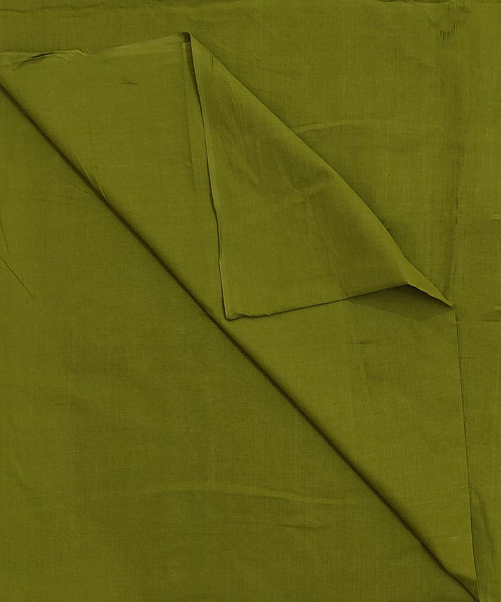 Olive green handloom cotton sambalpuri fabric