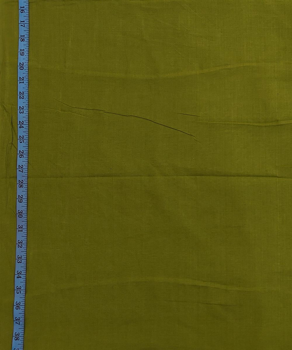 Olive green handloom cotton sambalpuri fabric