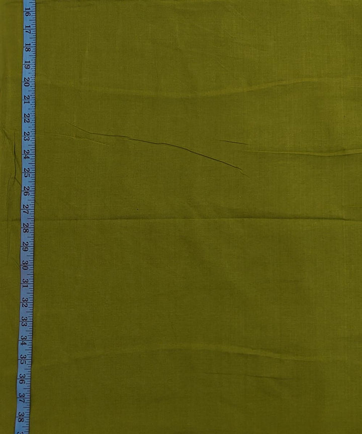 Olive green handloom cotton sambalpuri fabric