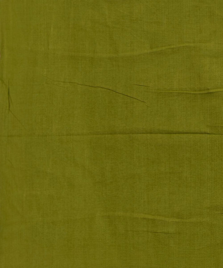 Olive green handloom cotton sambalpuri fabric