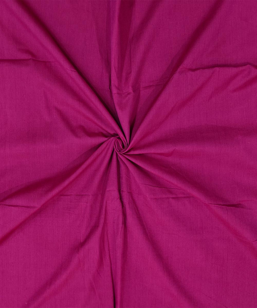 Magenta handloom cotton nuapatna fabric