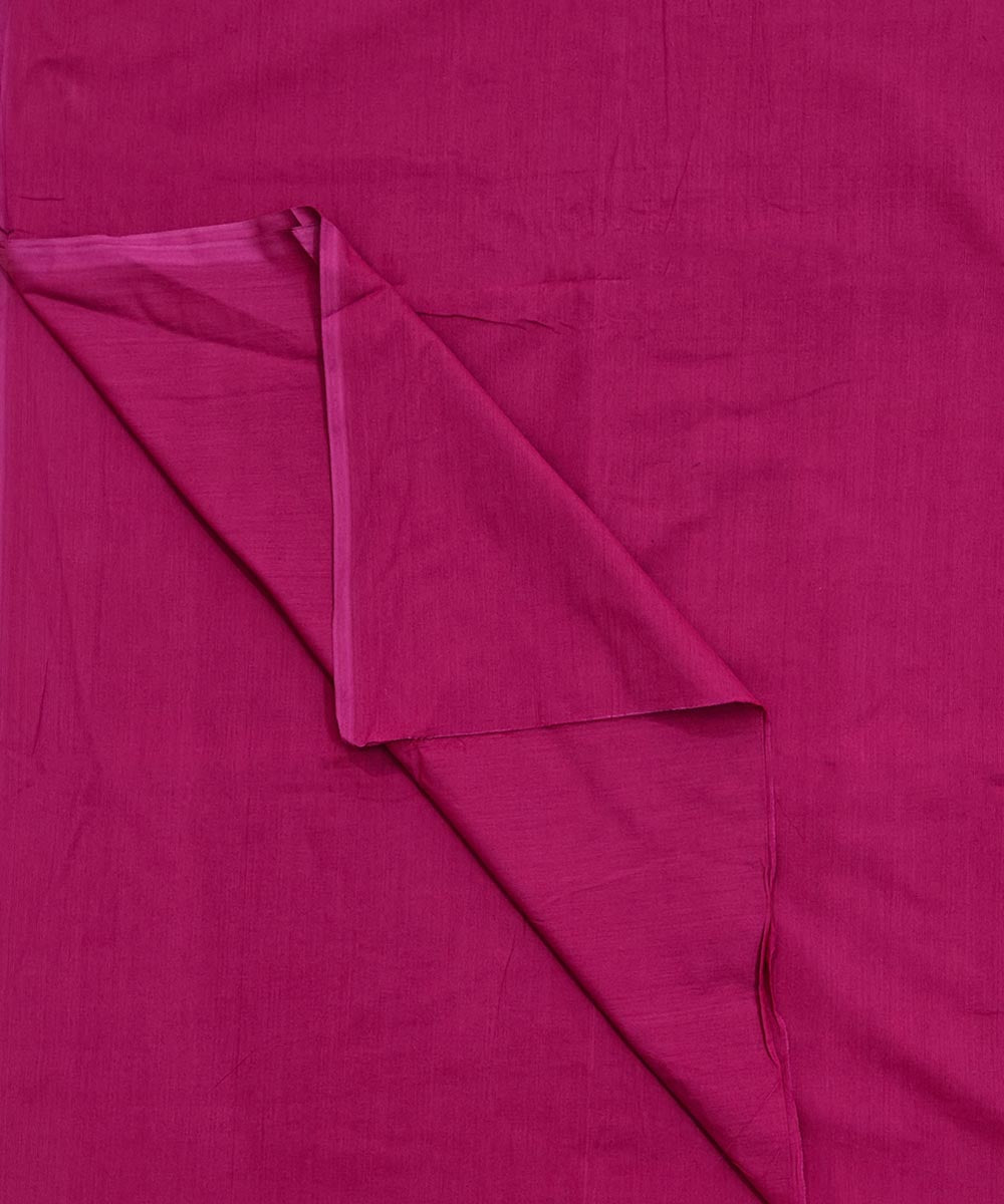 Magenta handloom cotton nuapatna fabric
