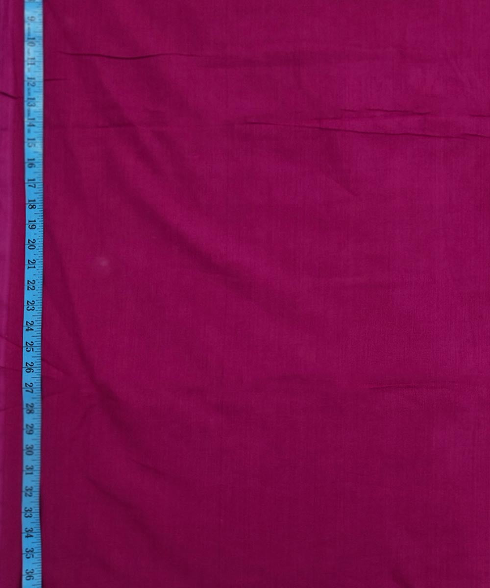 Magenta handloom cotton nuapatna fabric
