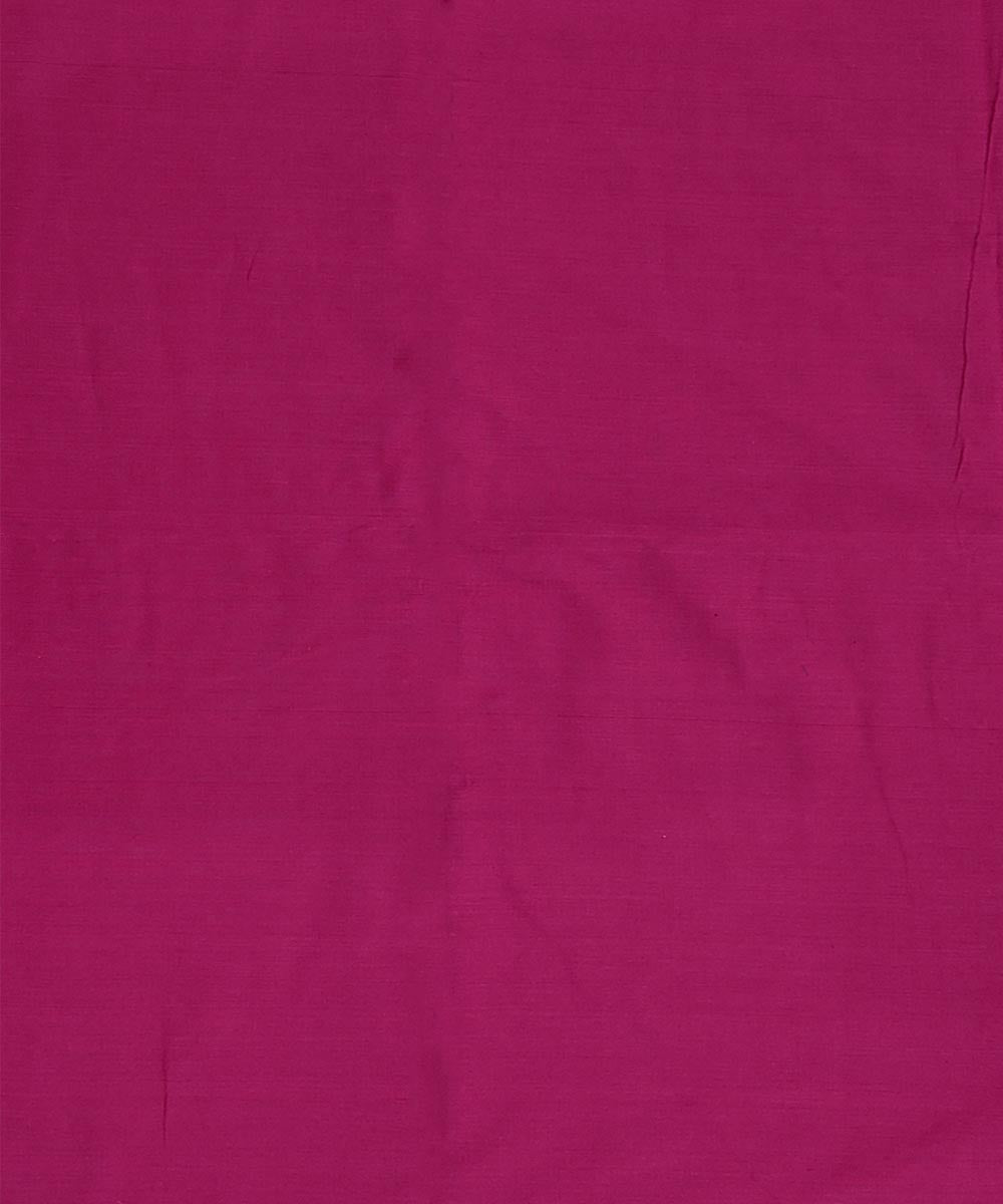 Magenta handloom cotton nuapatna fabric