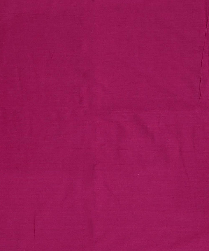 Magenta handloom cotton nuapatna fabric