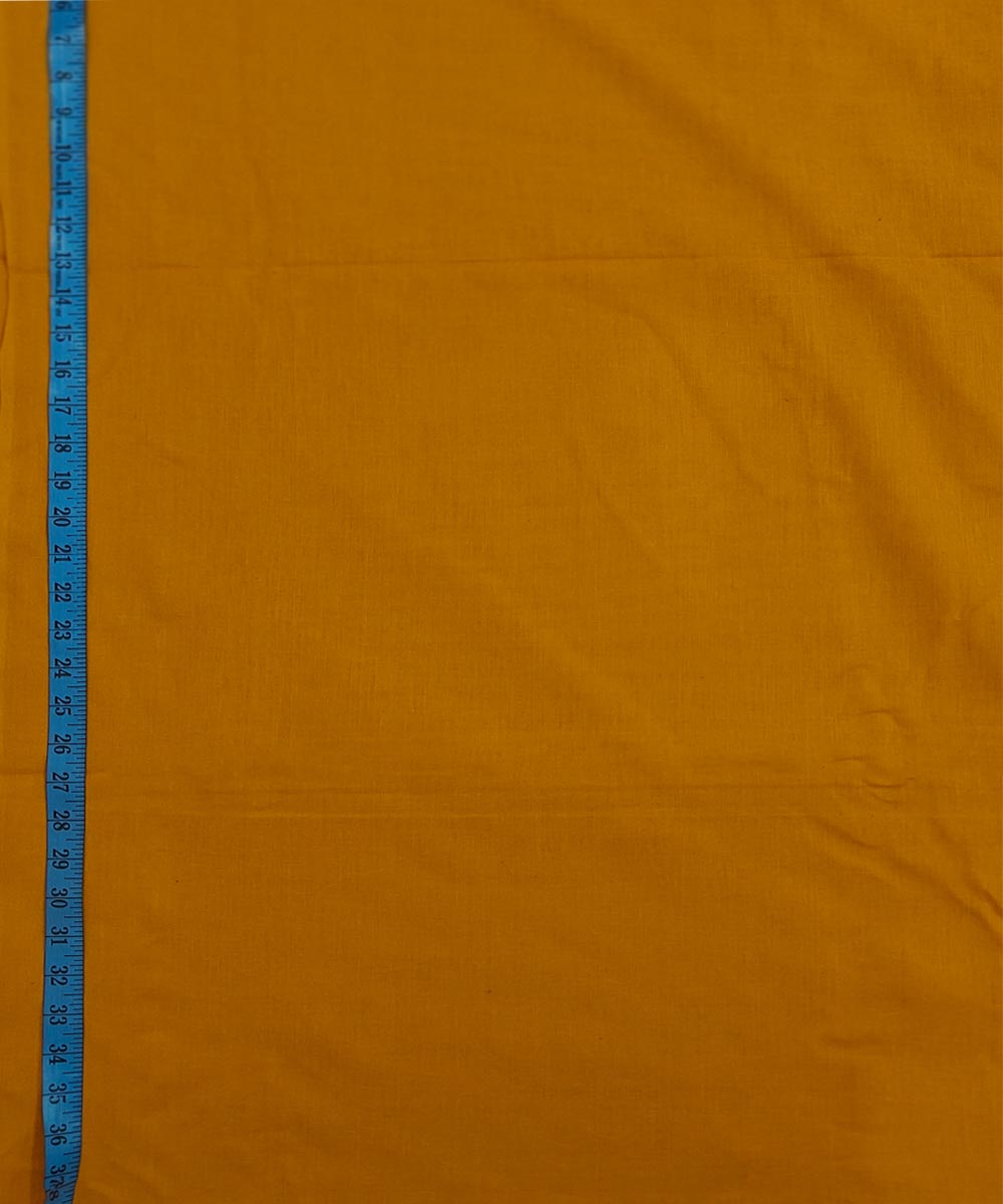 Yellow handloom cotton sambalpuri fabric