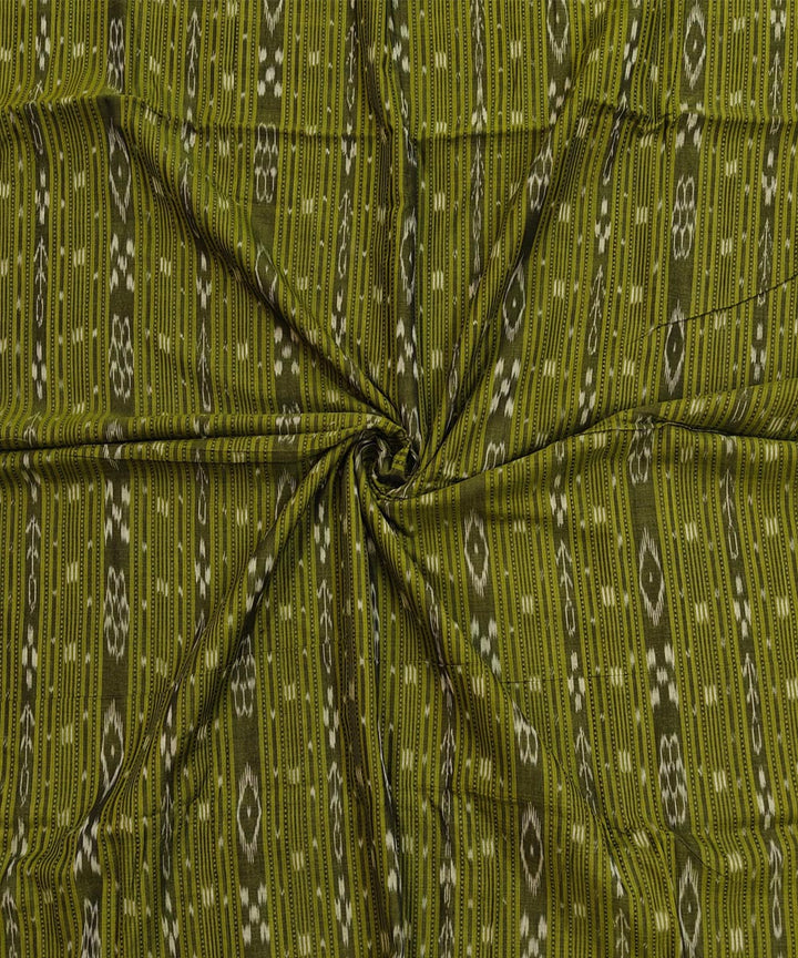 2.5m-olive green handwoven nuapatna cotton kurta material