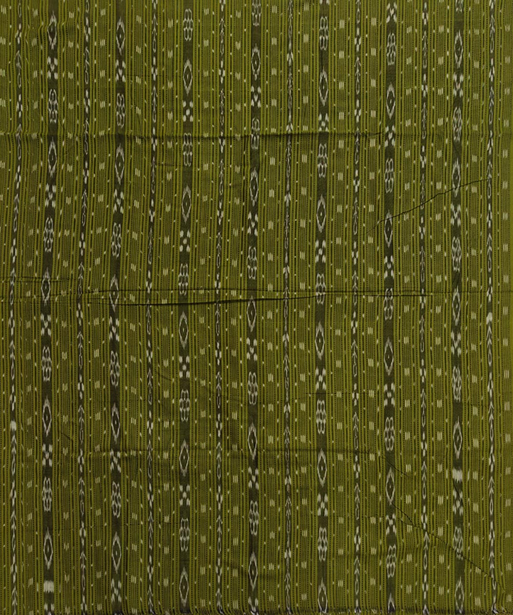 2.5m-olive green handwoven nuapatna cotton kurta material
