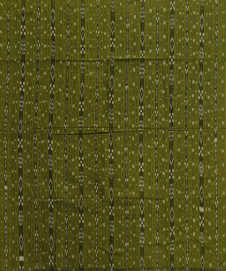 2.5m-olive green handwoven nuapatna cotton kurta material