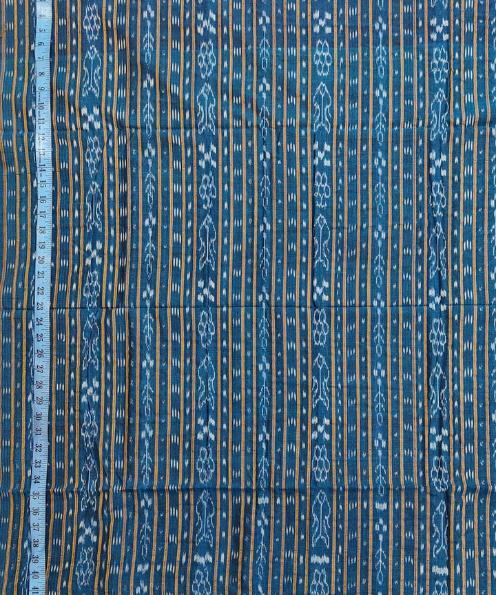 2.5m-navy blue cotton handwoven nuapatna kurta material