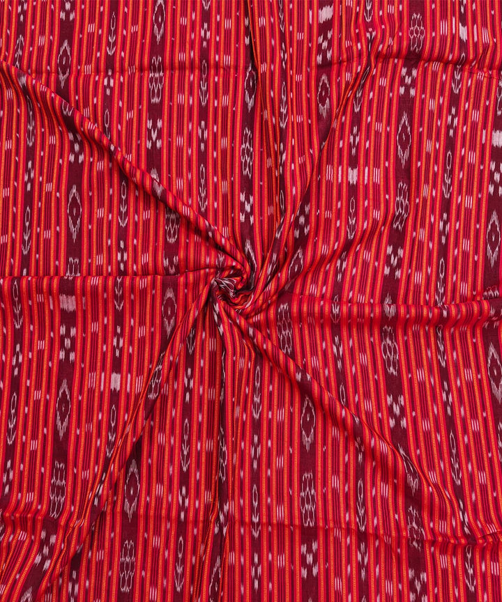 2.5m-red handwoven nuapatna cotton kurta material