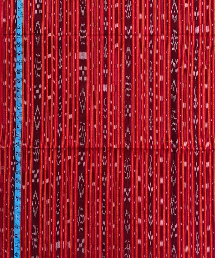 2.5m-red handwoven nuapatna cotton kurta material