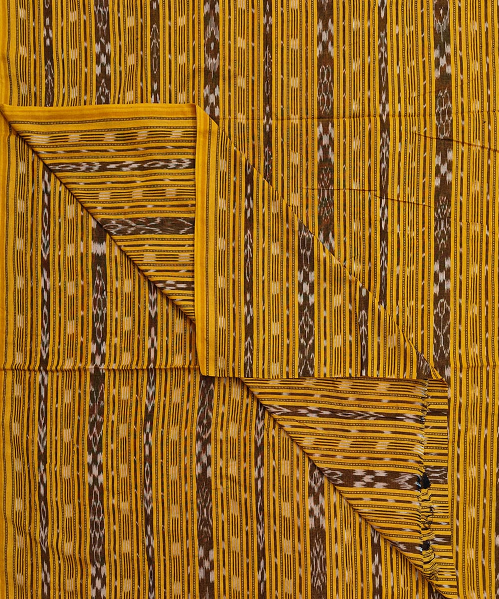 2.5m-yellow handwoven nuapatna cotton kurta material