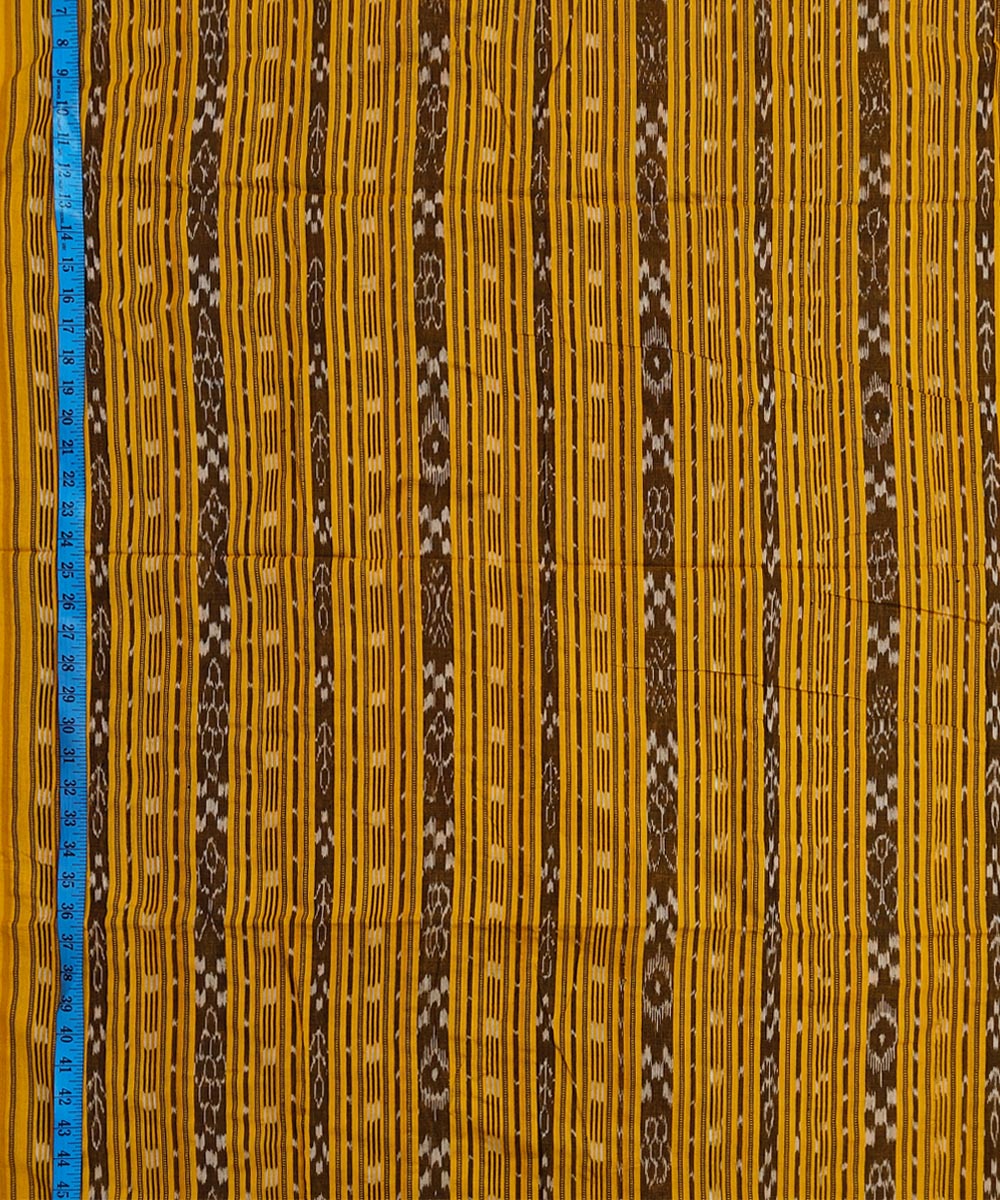 2.5m-yellow handwoven nuapatna cotton kurta material