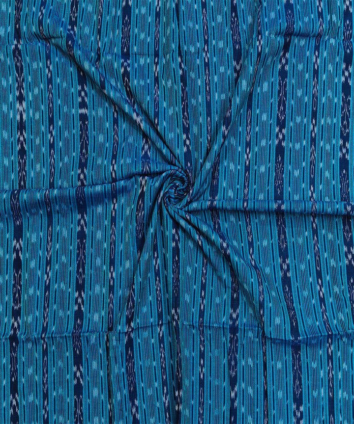 2.5m-cyan blue handloom cotton nuapatna kurta material