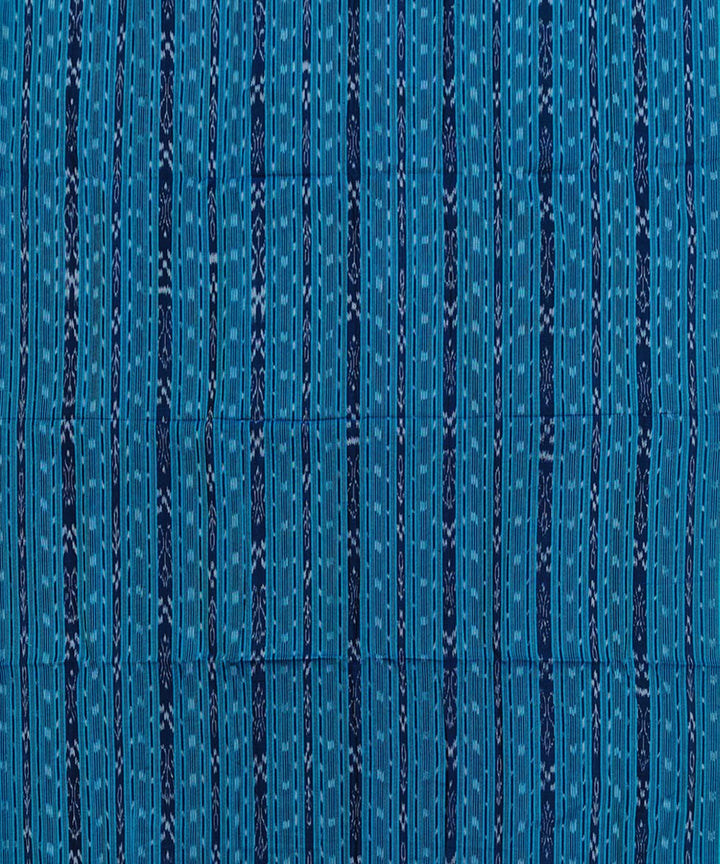 2.5m-cyan blue handloom cotton nuapatna kurta material