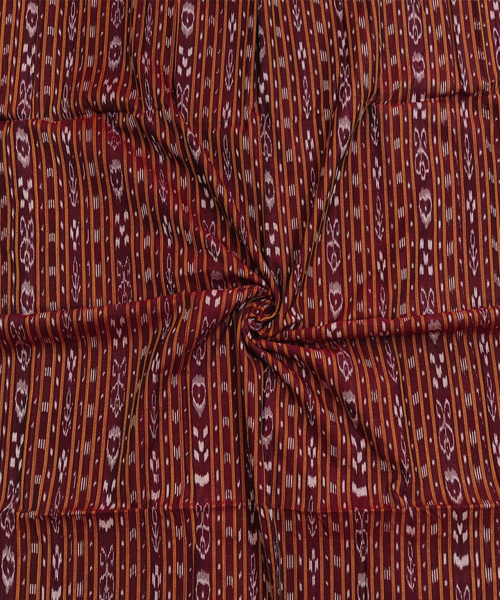 2.5m-maroon handloom nuapatna cotton kurta material