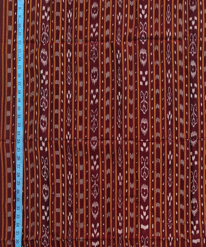 2.5m-maroon handloom nuapatna cotton kurta material