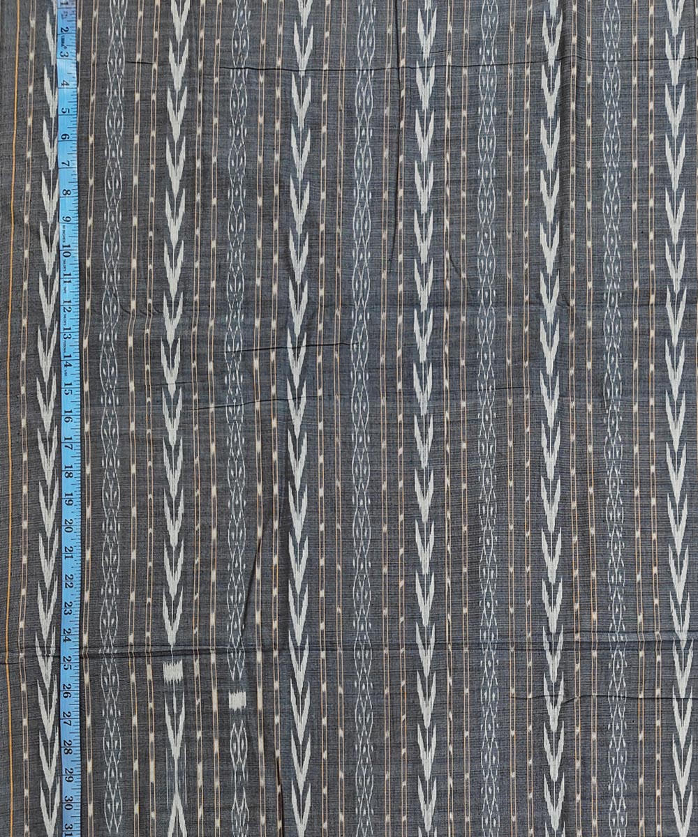 2.5m-grey handwoven nuapatna cotton kurta material
