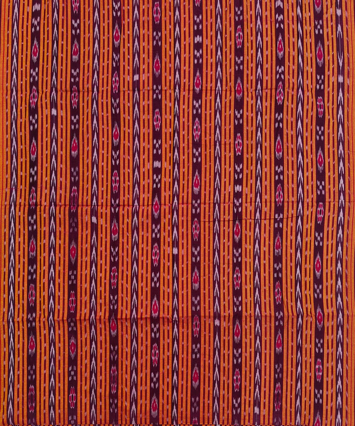 2.5m-orange handwoven cotton nuapatna kurta material