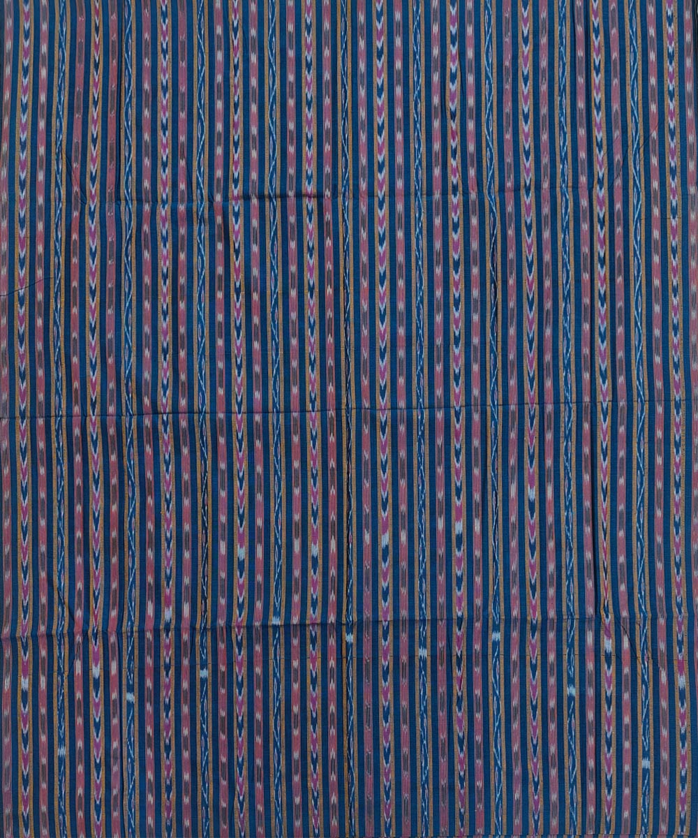 2.5m-navy blue cotton handloom nuapatna kurta material