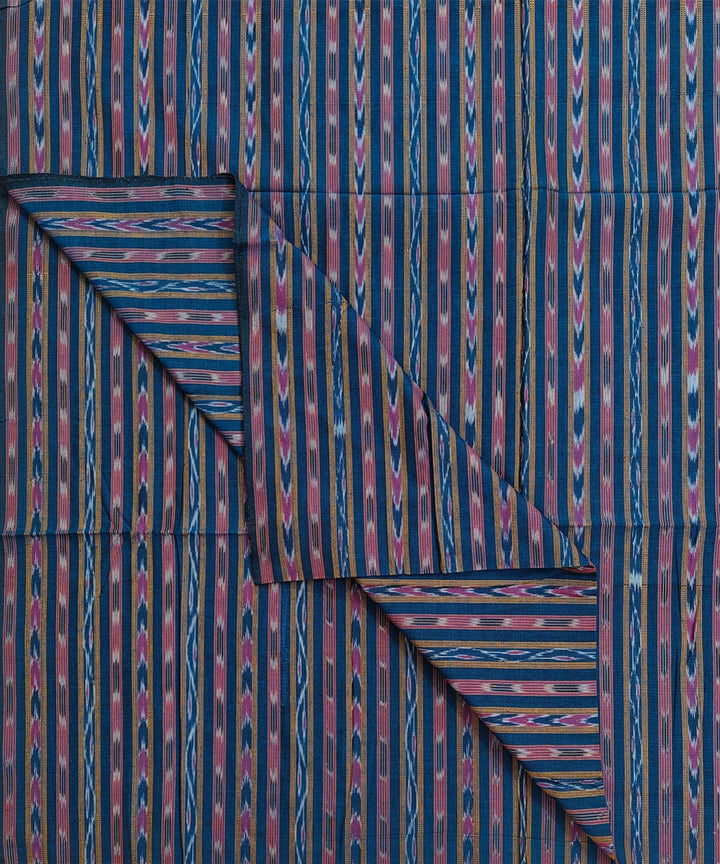 2.5m-navy blue cotton handloom nuapatna kurta material