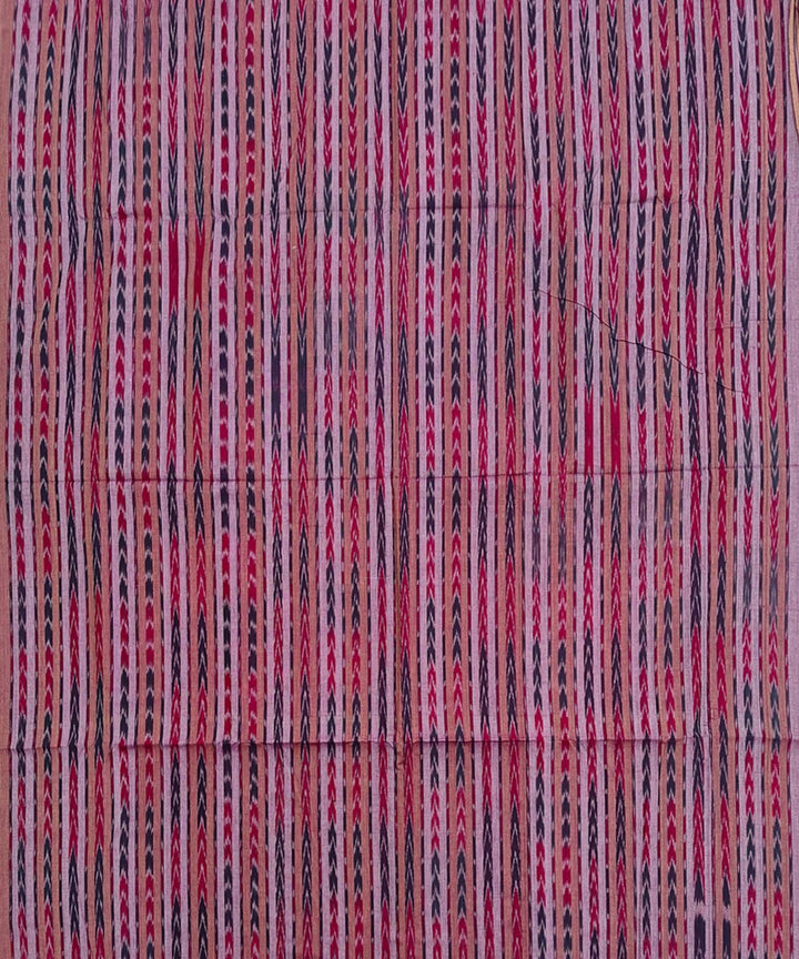 2.5m-purple striped handwoven cotton nuapatna kurta material