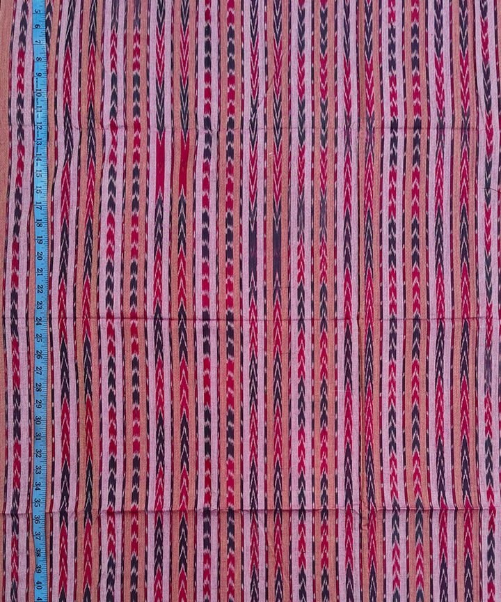 2.5m-purple striped handwoven cotton nuapatna kurta material