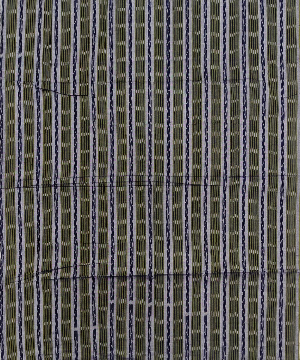 2.5m-olive green handwoven cotton nuapatna kurta material