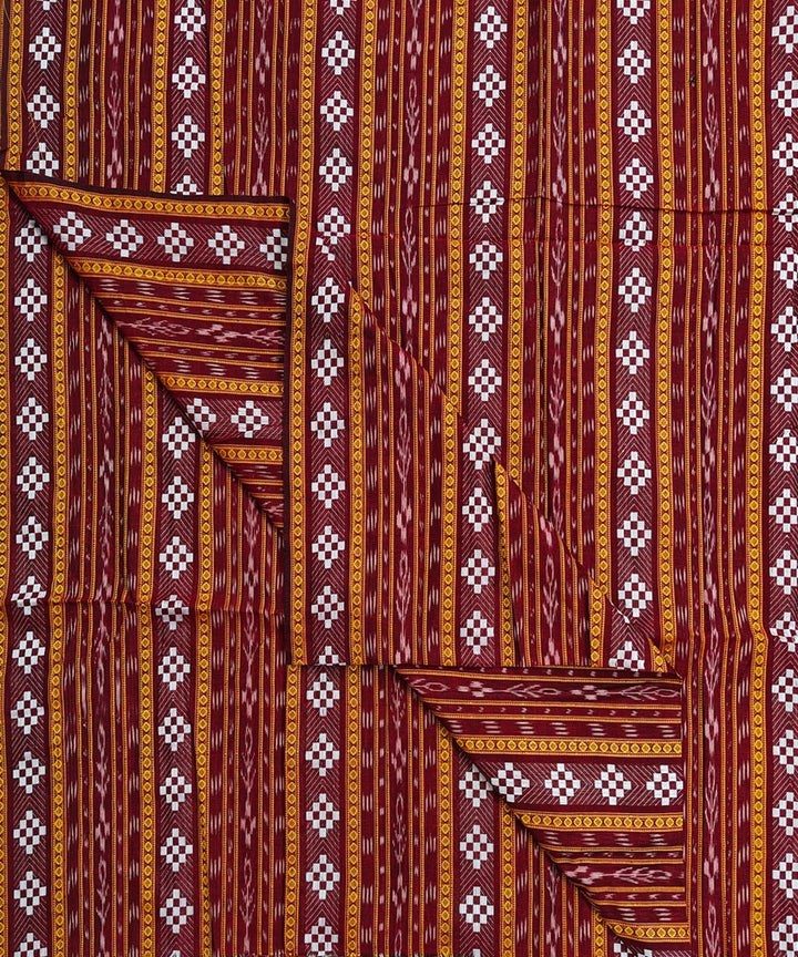 2.5m-red handloom nuapatna cotton kurta material