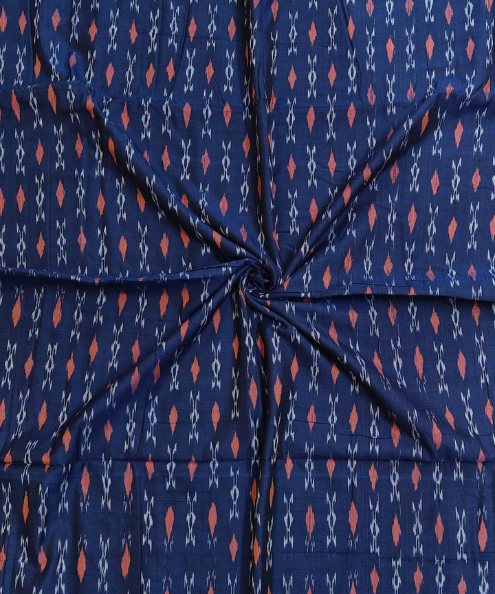 2.5m-navy blue handloom nuapatna cotton kurta material