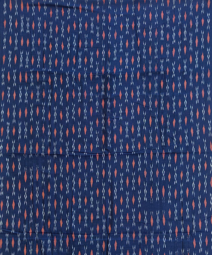 2.5m-navy blue handloom nuapatna cotton kurta material