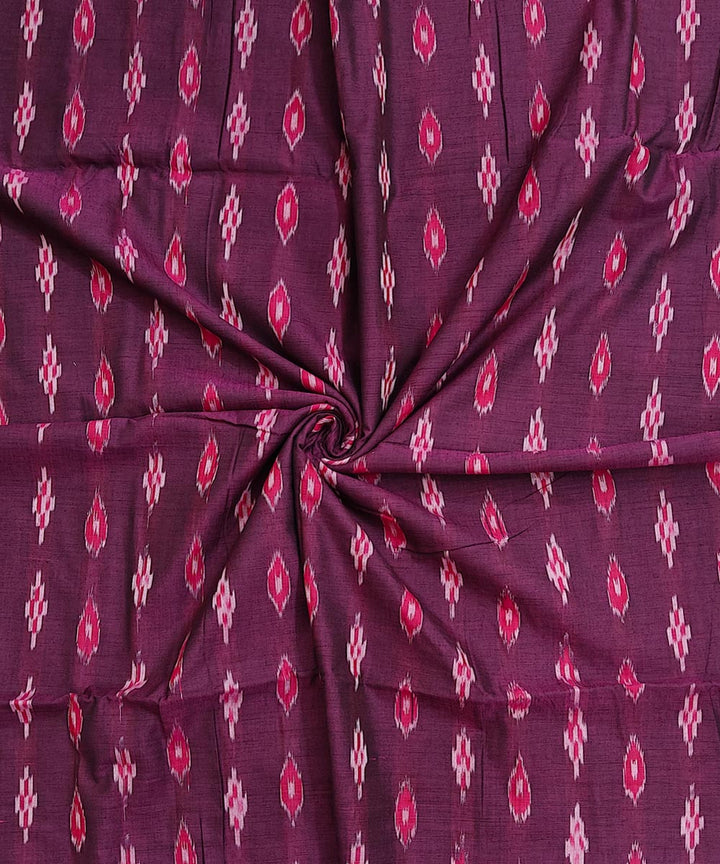 2.5m-purple cotton handwoven nuapatna kurta material