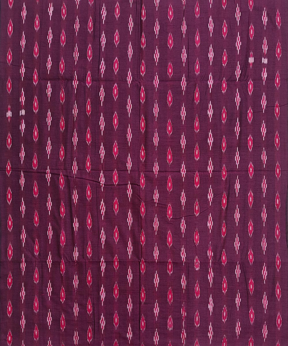 2.5m-purple cotton handwoven nuapatna kurta material