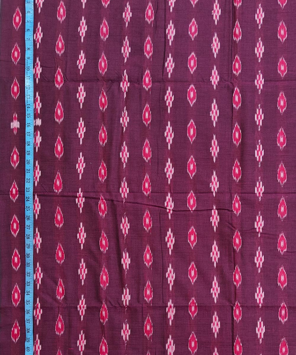 2.5m-purple cotton handwoven nuapatna kurta material
