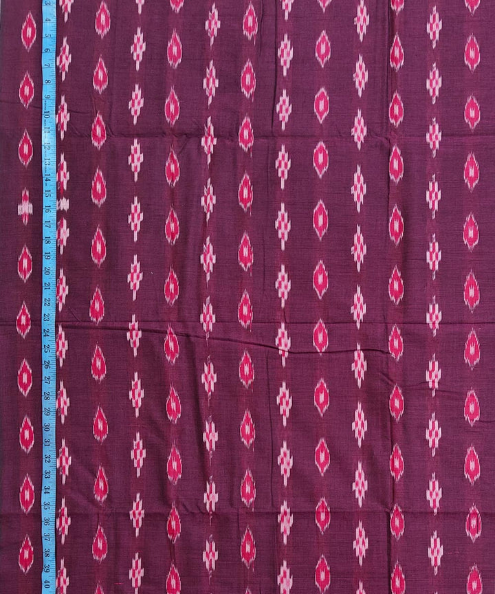 2.5m-purple cotton handwoven nuapatna kurta material