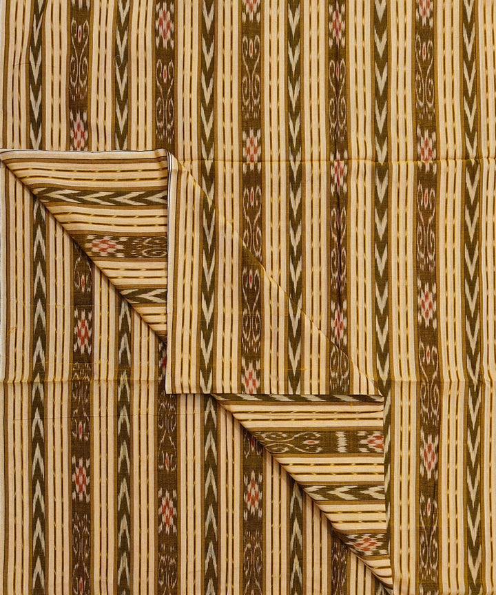 2.5m-light yellow handwoven cotton nuapatna kurta material