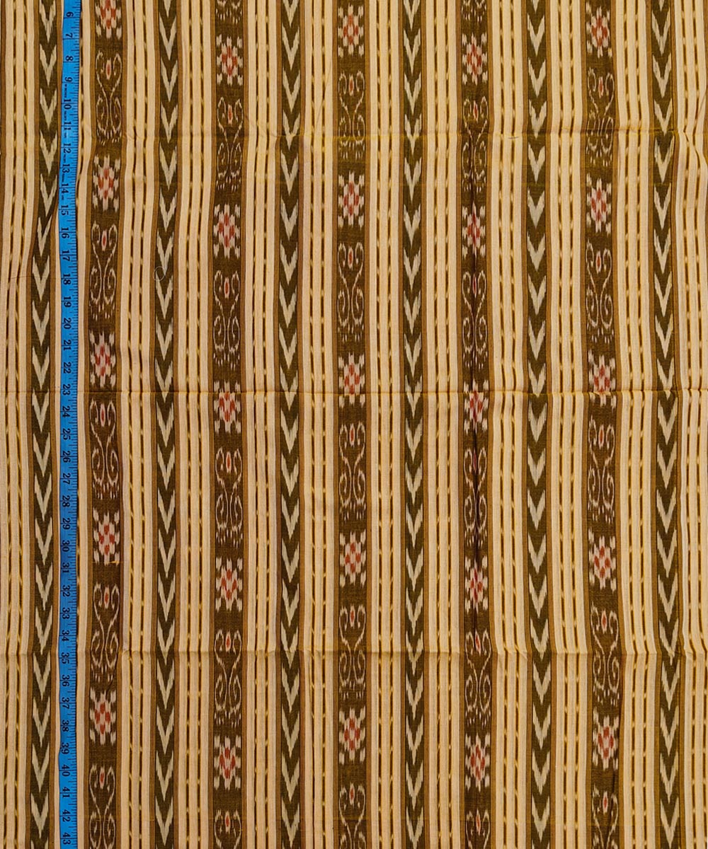 2.5m-light yellow handwoven cotton nuapatna kurta material