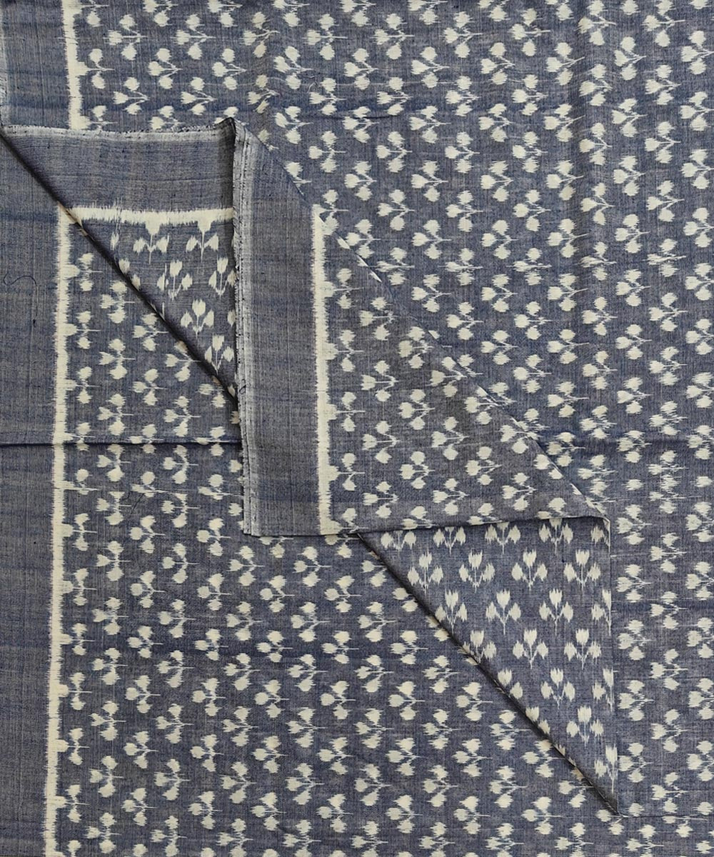2.5m-grey handwoven cotton sambalpuri kurta material