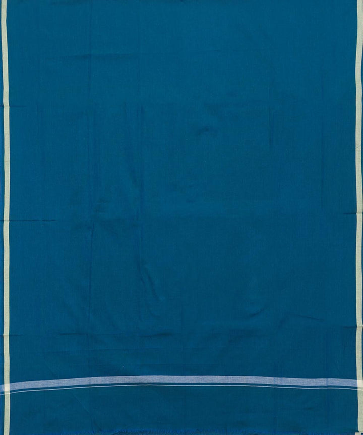 Teal green  handwoven cotton sambalpuri lungi