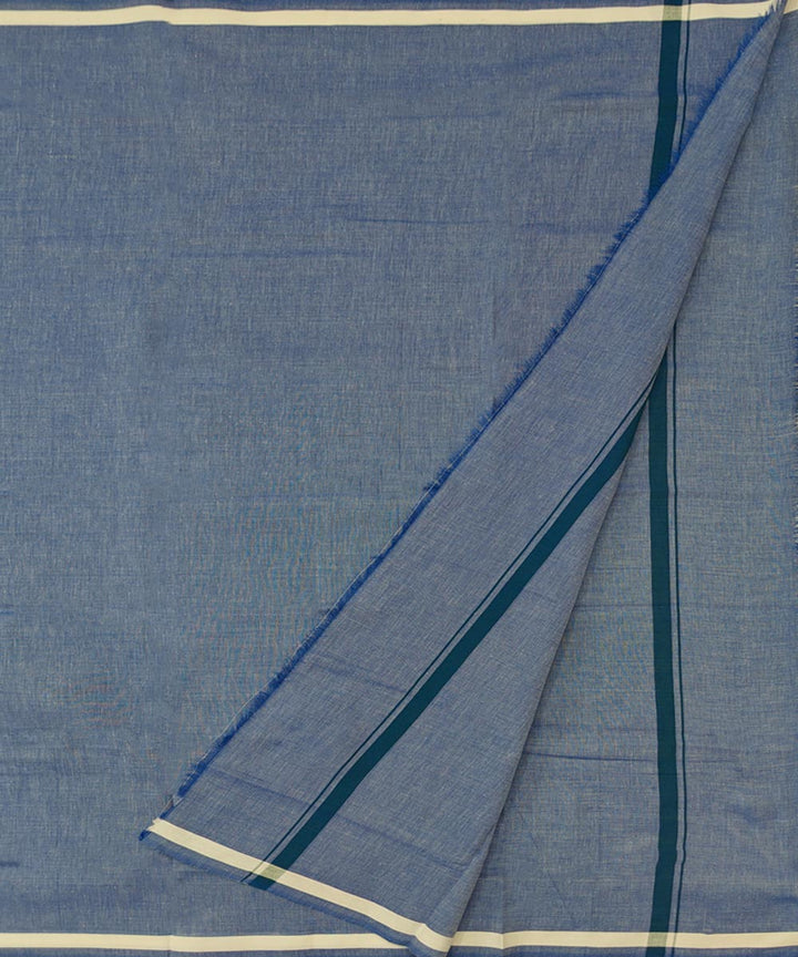 Sky blue  handwoven cotton sambalpuri lungi