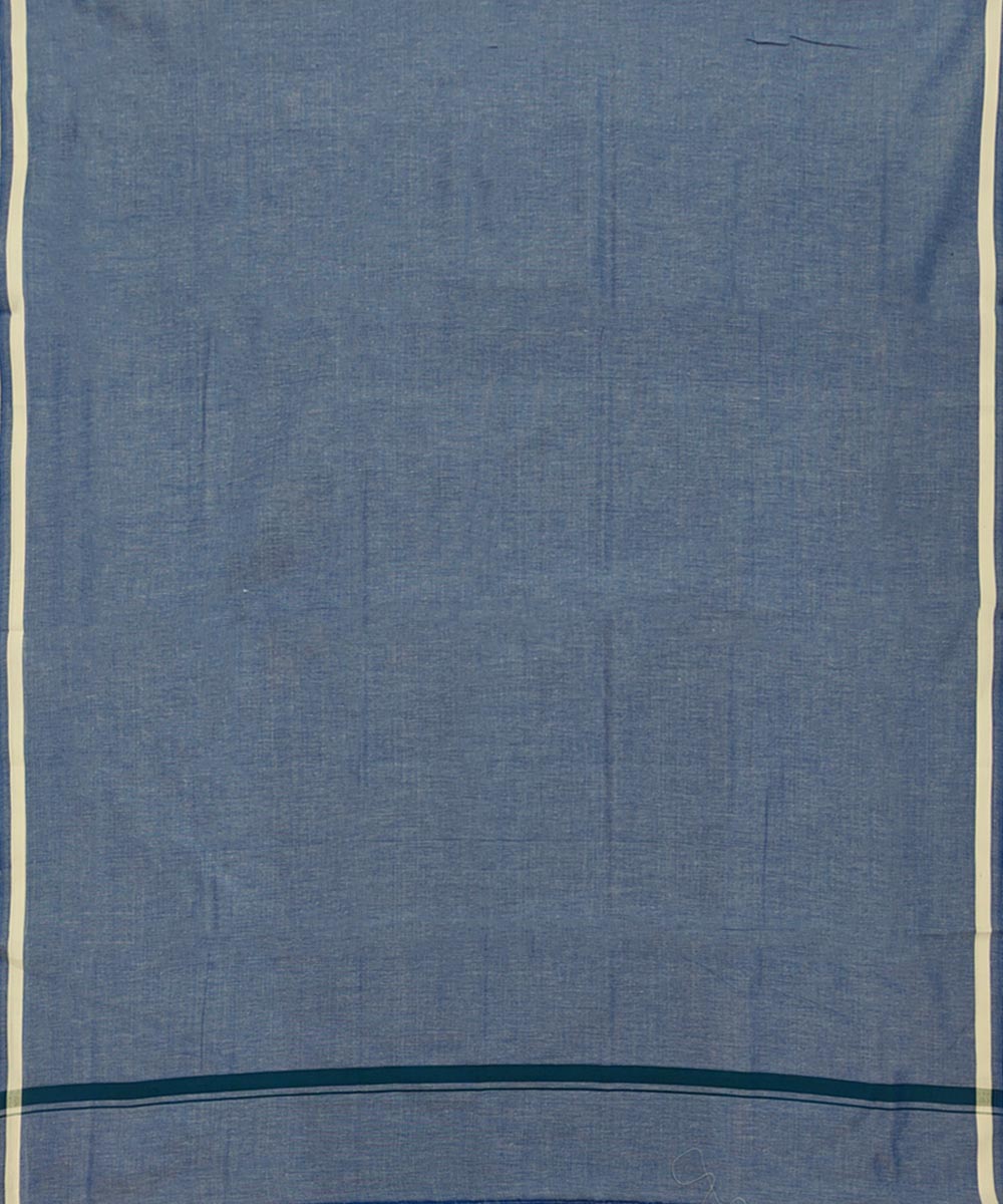 Sky blue  handwoven cotton sambalpuri lungi