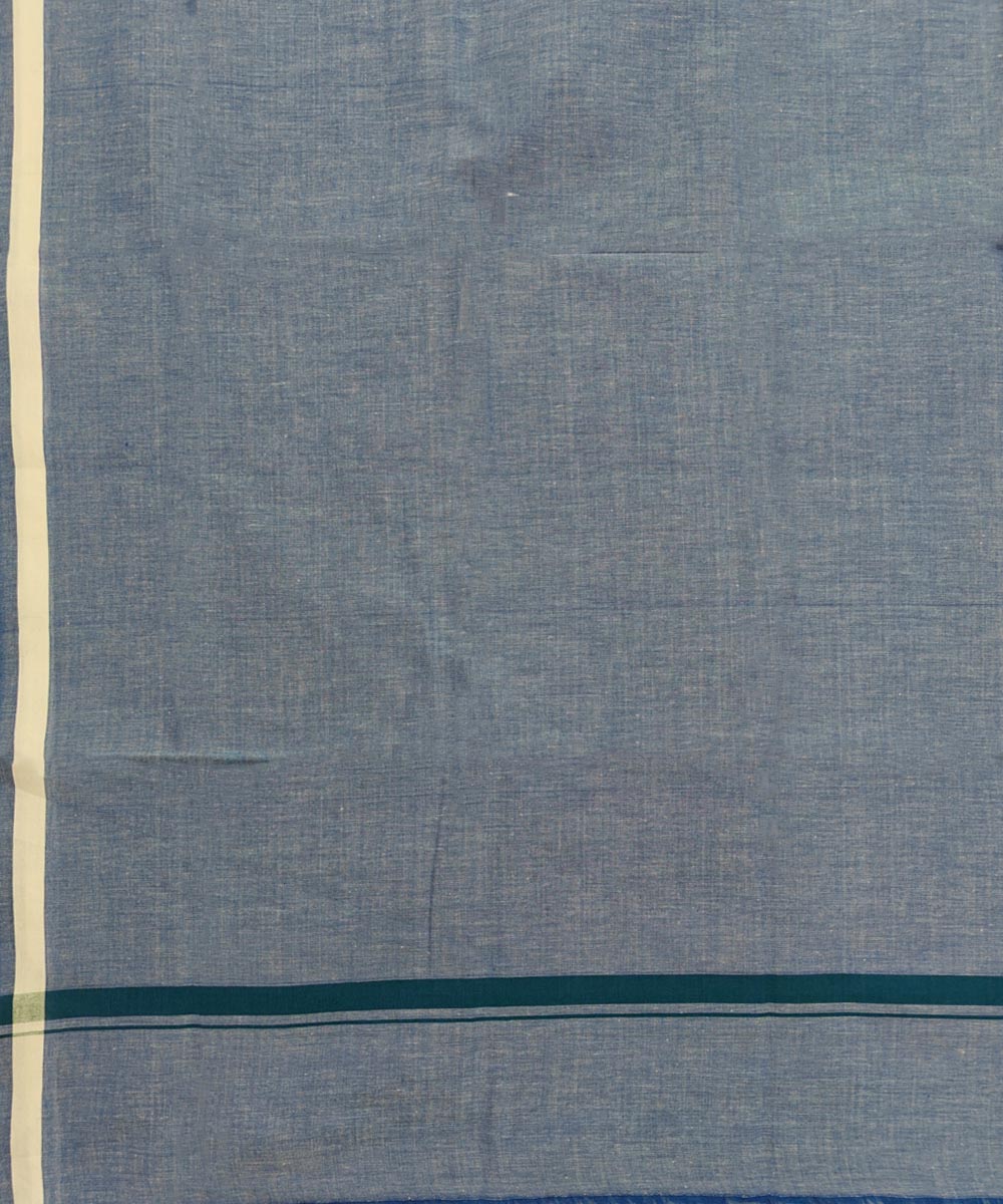 Sky blue  handwoven cotton sambalpuri lungi