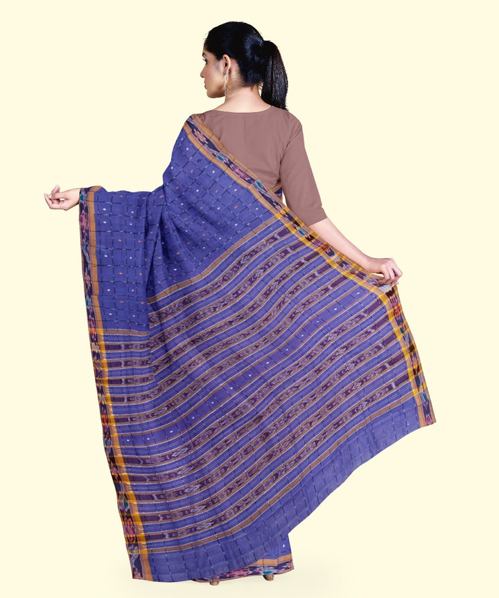 Purple mustard cotton handloom nuapatna saree