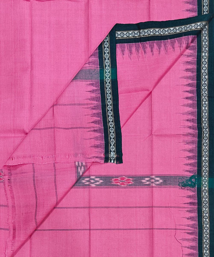Pink maroon handwoven cotton sambalpuri gamcha towel