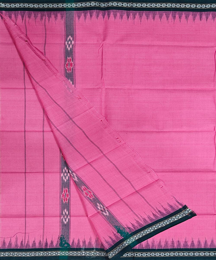 Pink maroon handwoven cotton sambalpuri gamcha towel
