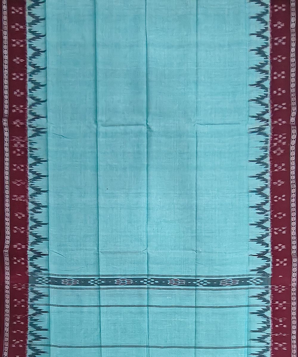 Rama green maroon handwoven cotton sambalpuri gamcha towel